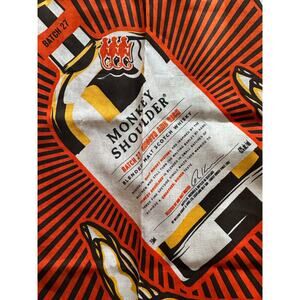 Monkey Shoulder Scotch Whisky Batch 27 Bandana Pocket Square Bar Decor Scarf
